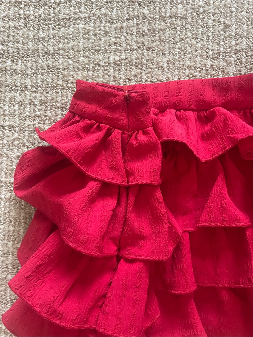 Emory Park Red Ruffled Mini Skort - Picture 3 of 9